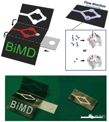 可用于熒光增強和非標記檢測的光子晶體三維折紙微流控芯片