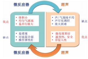 圖1聲化學(xué)微反應(yīng)器理念的內(nèi)涵
