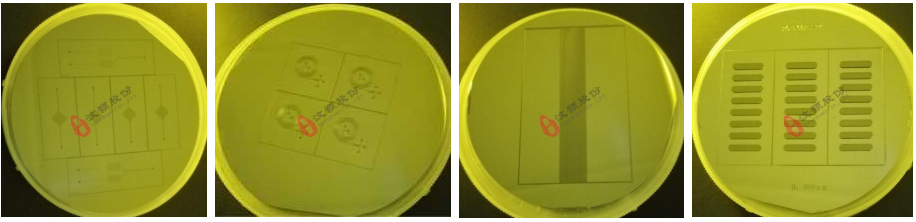 厚度分別為30μ、50μ、200μ、500μ SU-8硅片模具