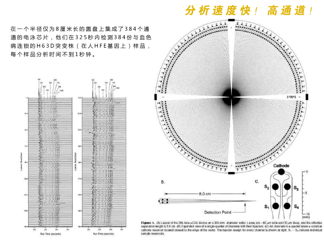 微流控芯片實(shí)驗(yàn)室分析檢測(cè)速度快，具有高通道等特性。