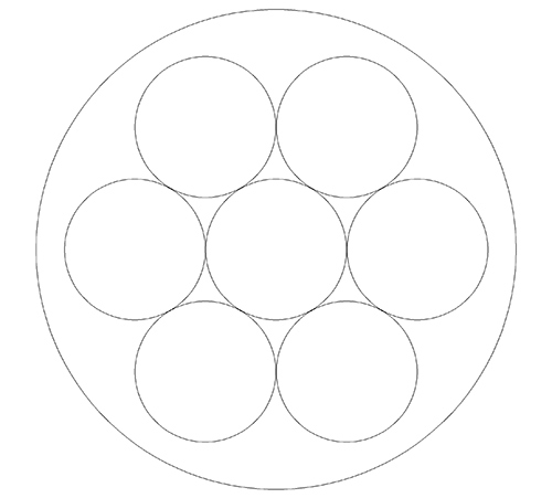 花瓣式結(jié)晶發(fā)生器橫截面